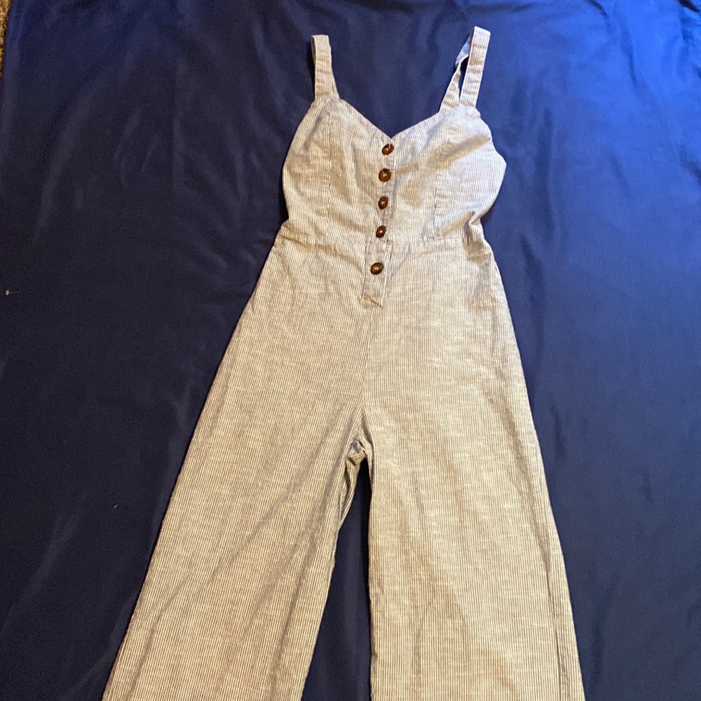 Japna Pinstrip/Jean Jumpsuit